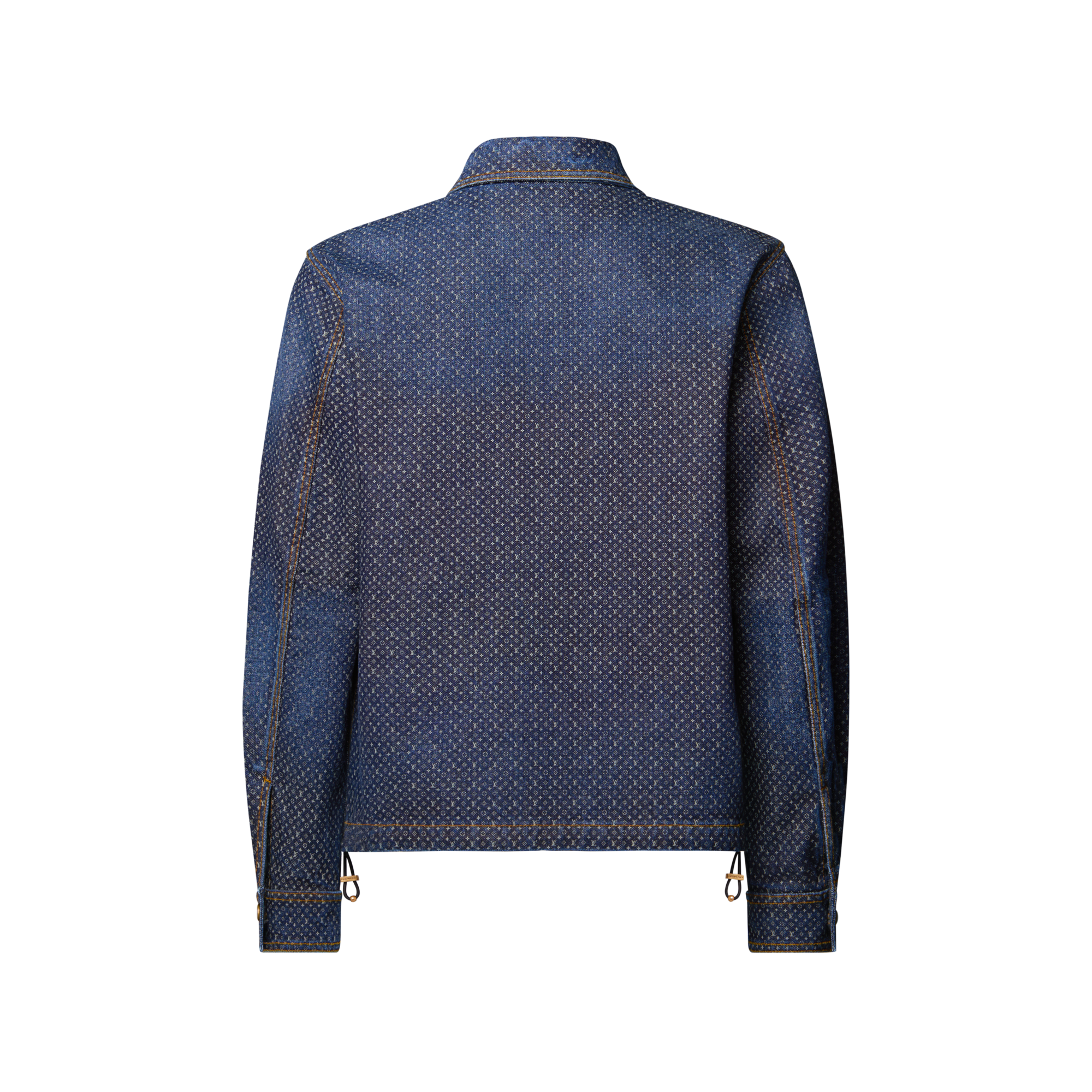 Reflective Nanogram Zippered Denim Jacket - Men - Ready-to-Wear